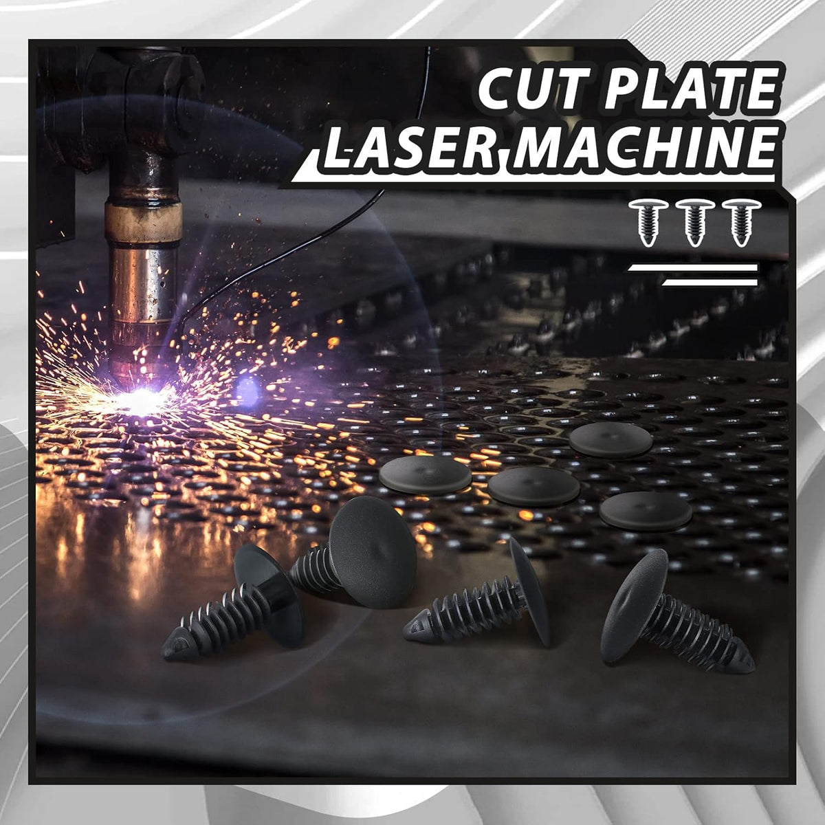 150 Piece Honeycomb Pins 7.5-8 mm Honeycomb Laser Bed Hold Down Pins Honeycomb Fixing Needle Laser Cutter and