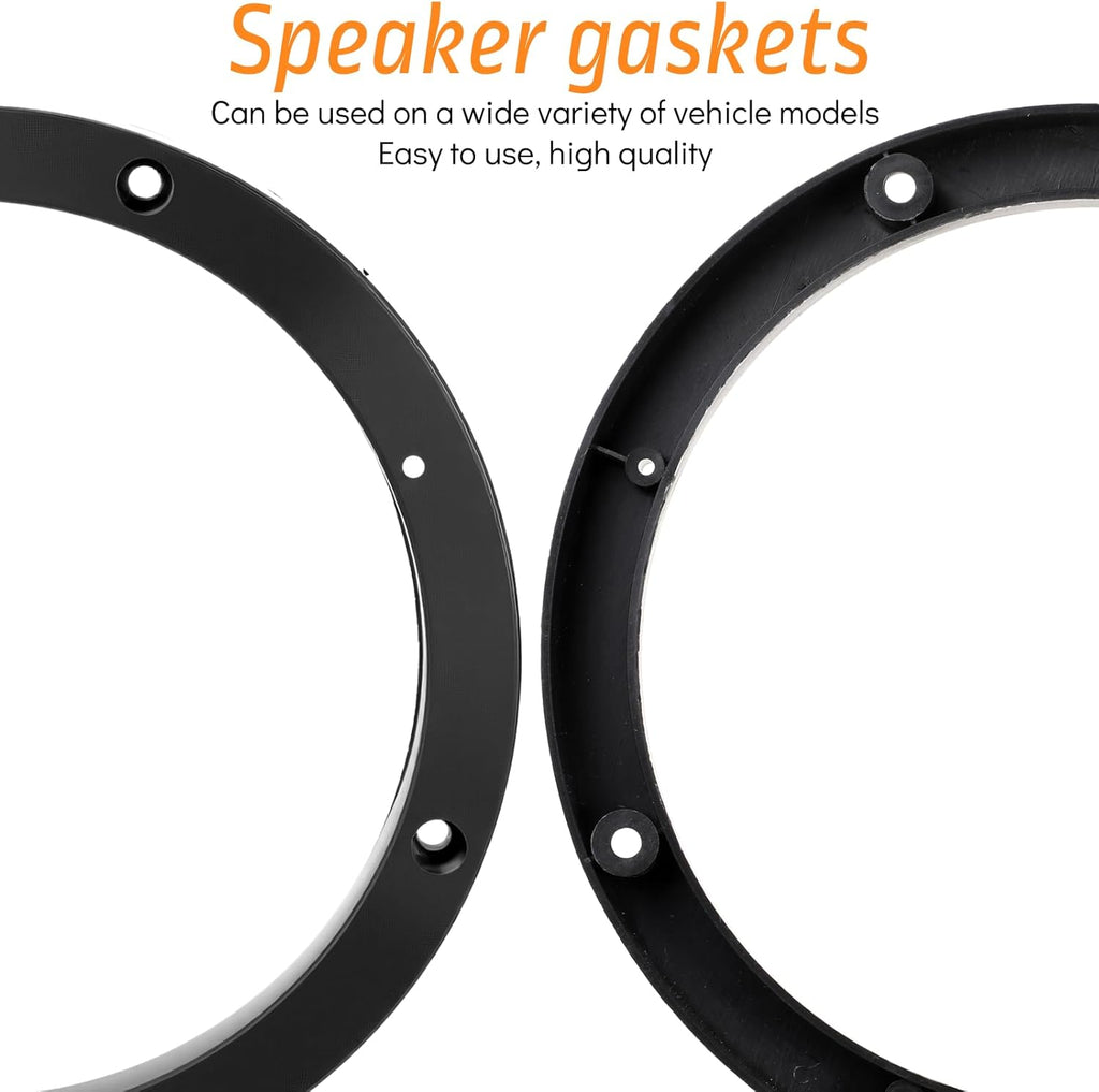 Vin Beauty 2 Piece 6.5 Speaker Spacer Enhance Sound Quality 6.5 Inch Speaker Spacer 1 Inch No Cutting and Drilling