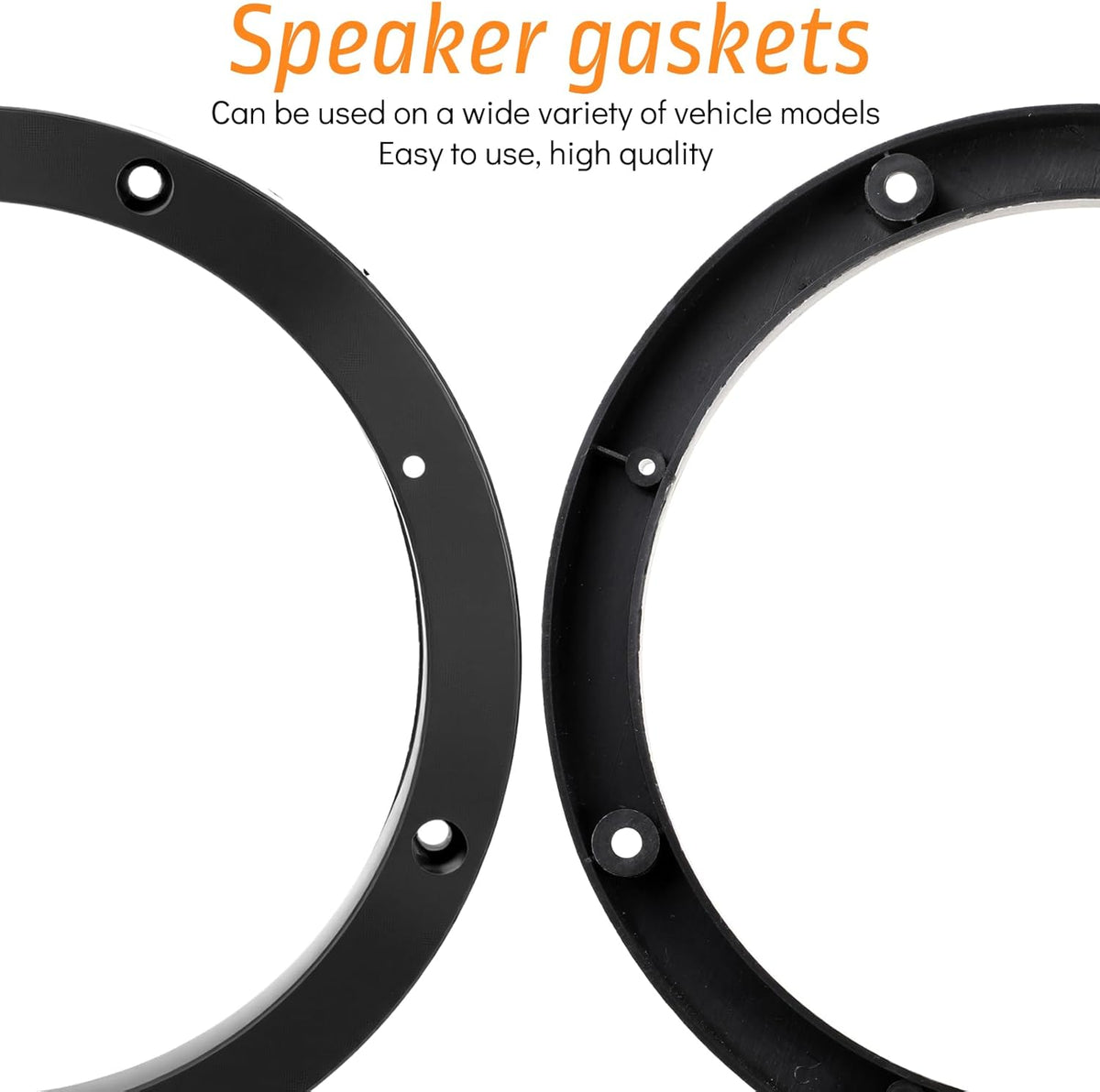 Vin Beauty 2 Piece 6.5 Speaker Spacer Enhance Sound Quality 6.5 Inch Speaker Spacer 1 Inch No Cutting and Drilling