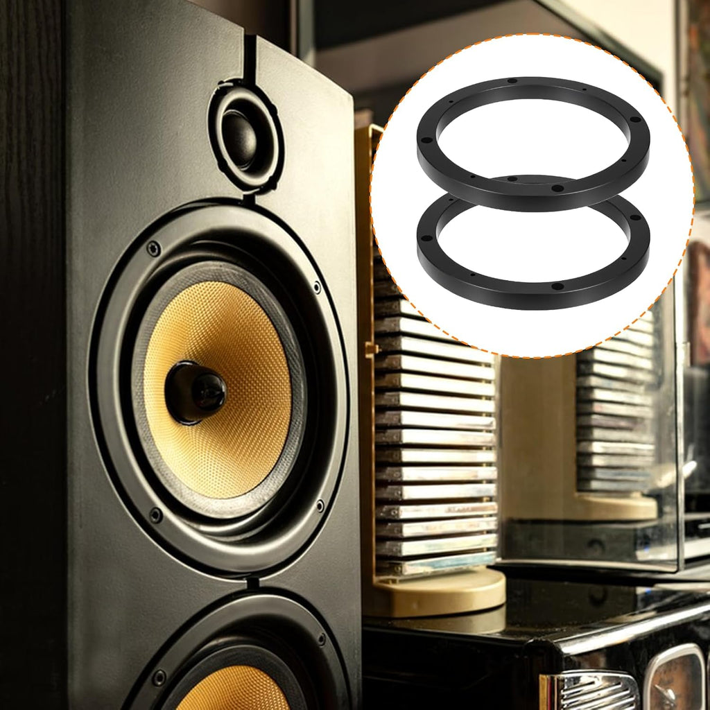 Vin Beauty 2 Piece 6.5 Speaker Spacer Enhance Sound Quality 6.5 Inch Speaker Spacer 1 Inch No Cutting and Drilling