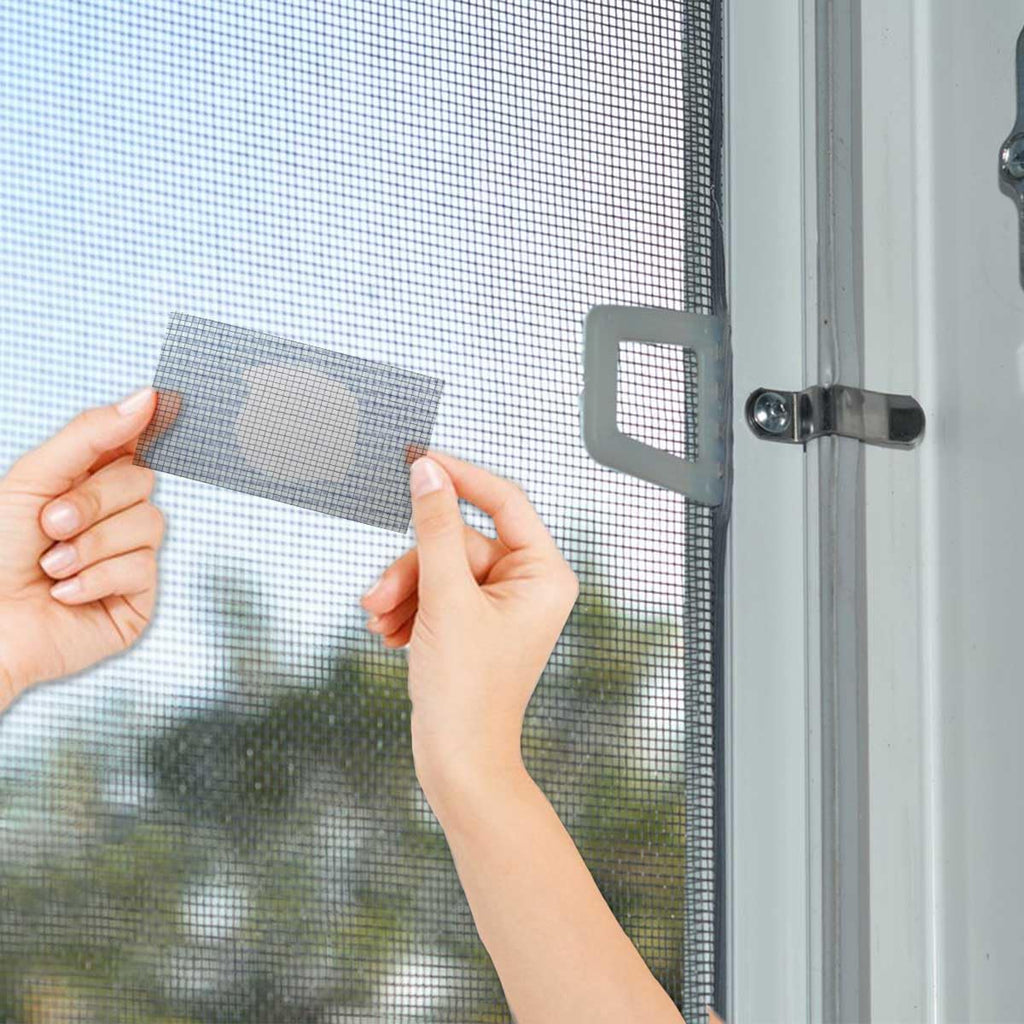 3-Layer Strong Waterproof Adhesive Screen Repair Tape – Instantly Fix Holes & Tears Fiberglass Kit Gray (1.97x78.7