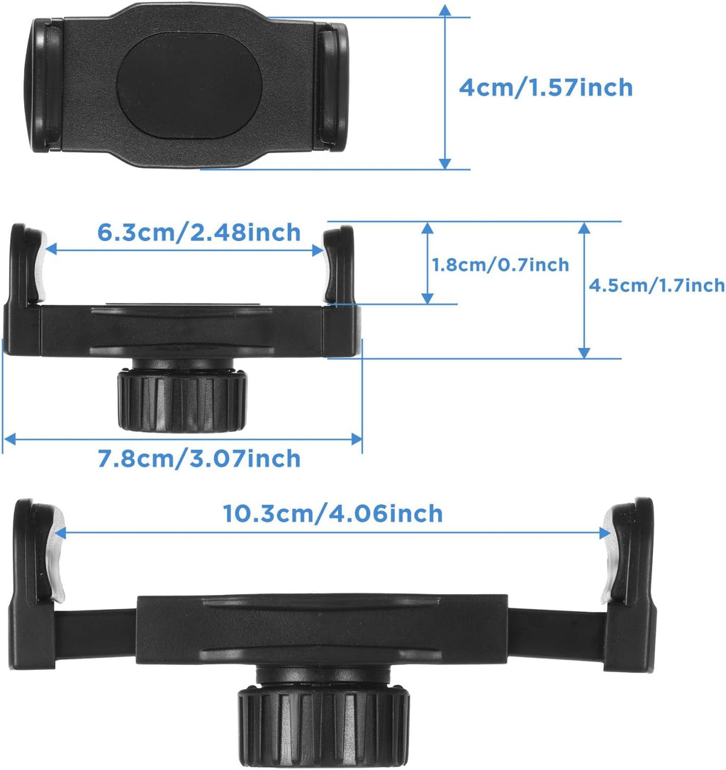 2 Pack Ball Mount Phone Holder Clip 17mm Ball Mount Clip Balls Joint Connector Socket Replacement Rotating Balls Head