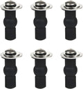 6 Pack Universal Toilet Seat Hinges Screw, Blind Hole fixings Expanding Rubber Top Fix Nuts Screws for Top Mounting