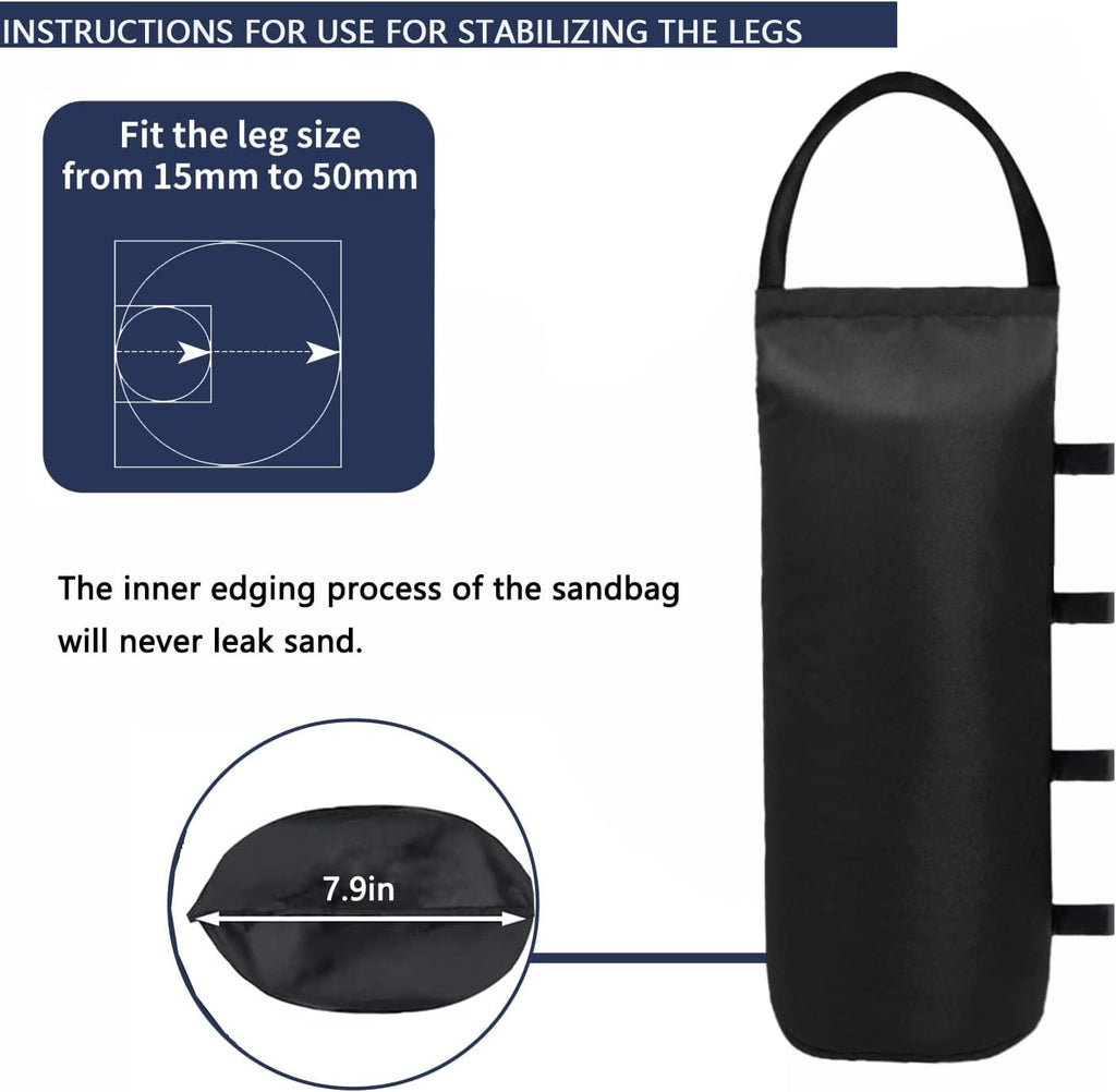 112 LBS Canopy Weights Sand Bags for Canopy Outdoor Advertising Tent Sunshade Fixed Windproof Pop up Tent（No Sand）