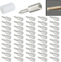 50 Piece Self-Tapping Screws for Cabinets – Non-Slip Sleeve Shelf Pins, Laminate Fixed Support Pegs for Kitchen
