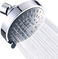 Shower Head, High Pressure Shower Heads 4.1 Inch 5 Settings Rain High Flow Fixed Showerhead for Luxury Shower