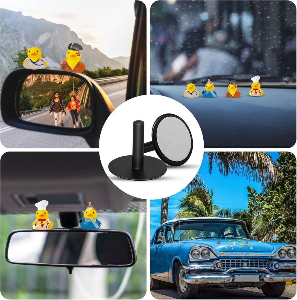 20 Piece Plastic Duck Holder Car, Rubber Duck Plug Ducks Display Fixed Mount Duck Holder