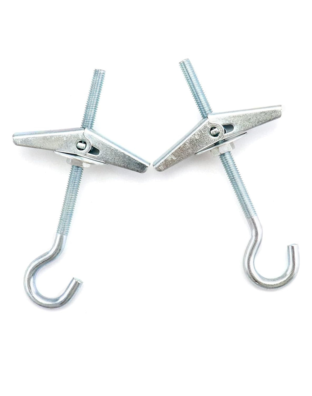 Ceiling Hooks, 12 Packs 3-9/16" Spring Toggle Wing Bolts Wall Fixing Heavy Duty Pothook for Hanging Plants
