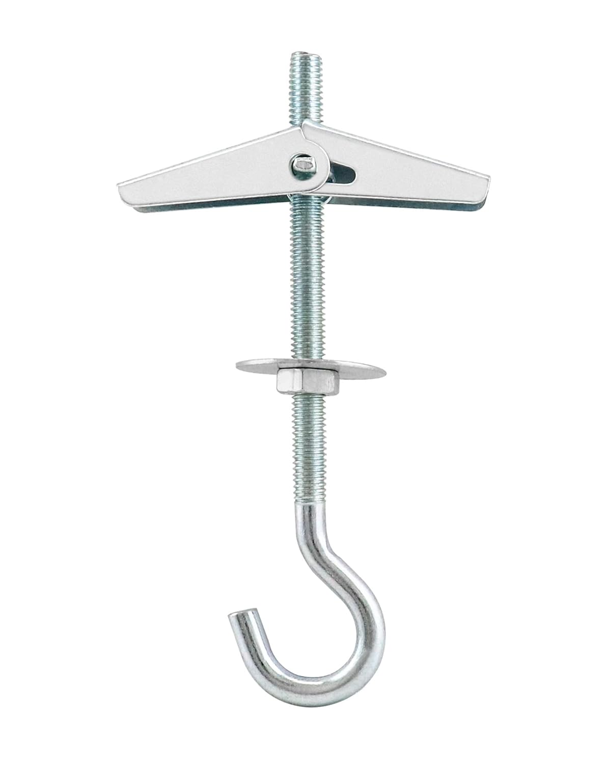 Ceiling Hooks, 12 Packs 3-9/16" Spring Toggle Wing Bolts Wall Fixing Heavy Duty Pothook for Hanging Plants