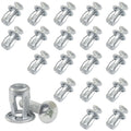 20 Pack M6*25 Hollow Wall Anchors, Heavy Duty Cavity Fixing Anchors, Secure Fixings for Thin Walls/Aluminium Cladding