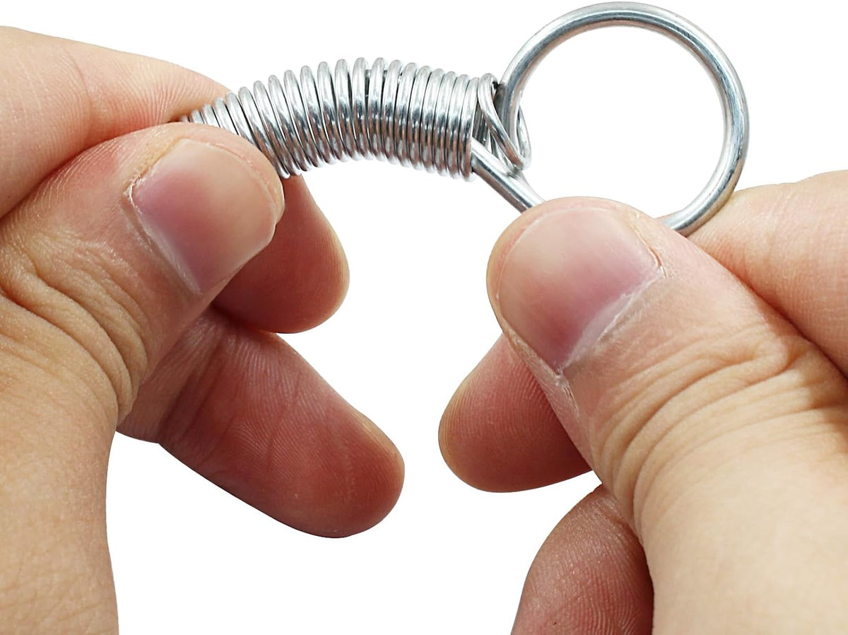 20 Piece Spring Latch Hook Pet Door Latch Spring Cage Latch Cage Lock Metal Finger Spring Door Hook for Fixing