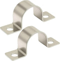 14 Pack 1 Inch Stainless Steel Conduit Clamps, U-Shape Bracket Pipe Clamps 2 Hole Fixing Clips