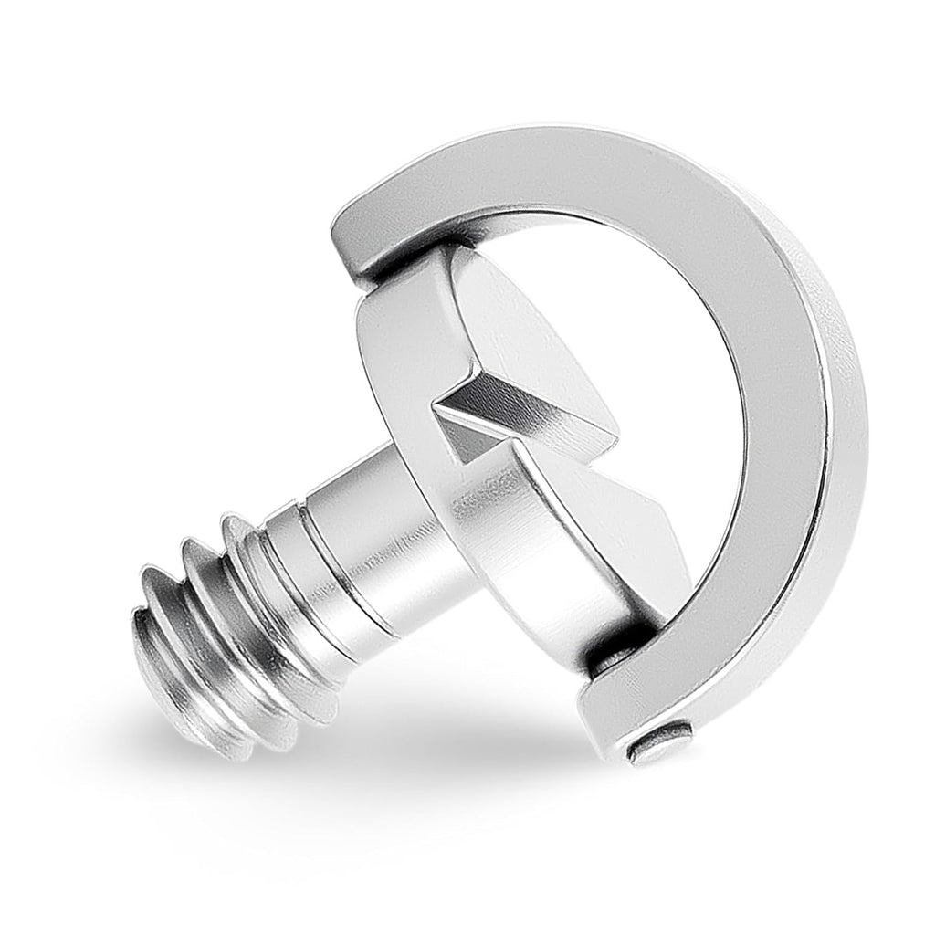 10 Pack Stainless Steel D Ring Screw Hinged Holder, 1/4"-20 Ring Camera Screws Tripod Camera Fixing Screwsfor Selfie