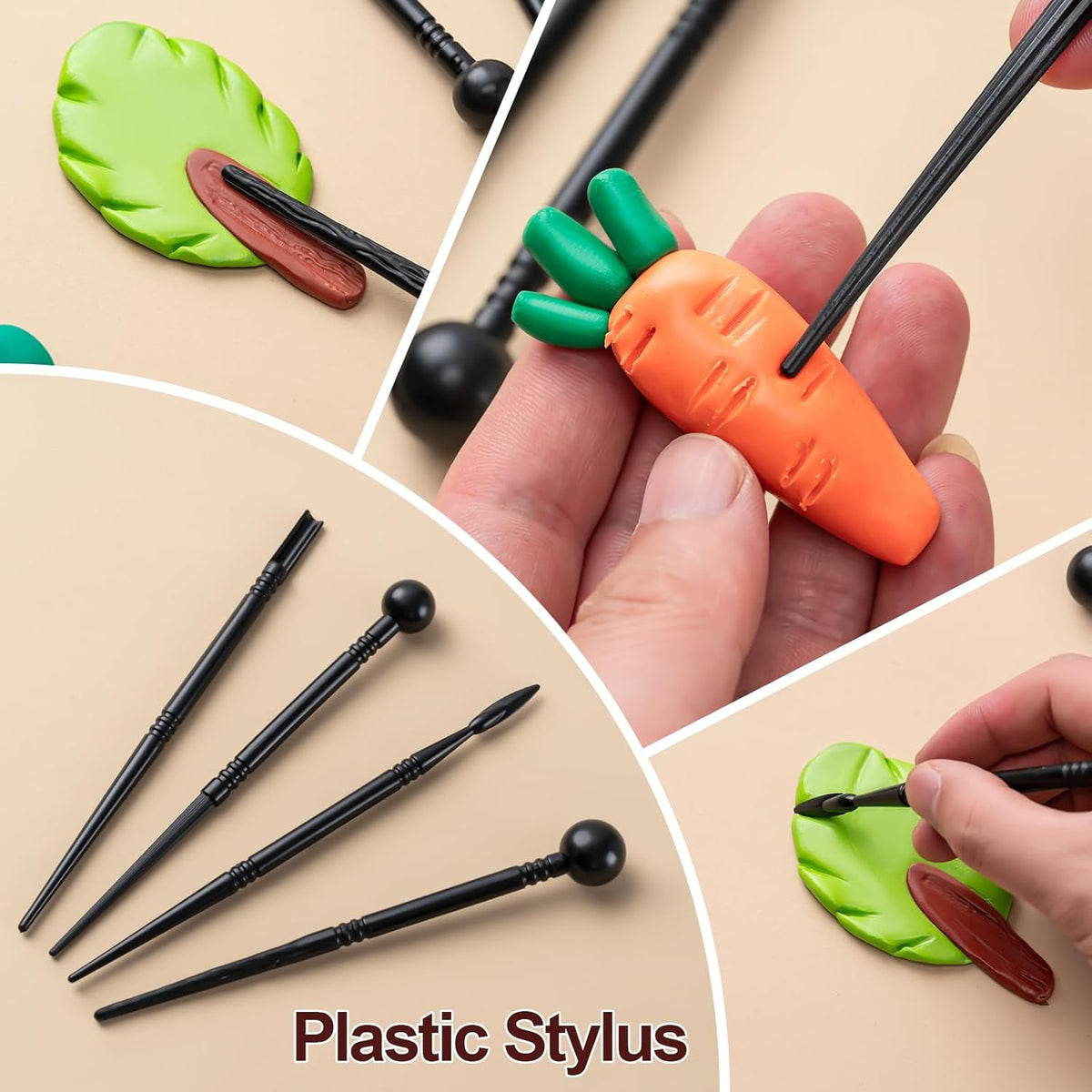 Pottery & Clay Sculpting Tool Kit – 27 Piece – Storage Bag