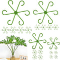 16 Pack Indoor Plant Stakes 4 Sizes 4 of Each Size Green Plant Supports for Tall Plants Monstera Plant Anchors Plant