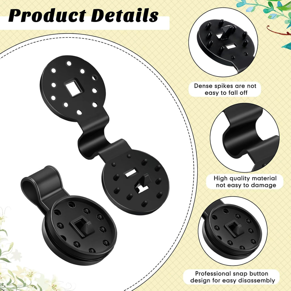 400 Piece Black Shade Cloth Plastic Clips Round Sunshade Net Fixing Clip Fabric Clips for Garden Anti Bird Netting
