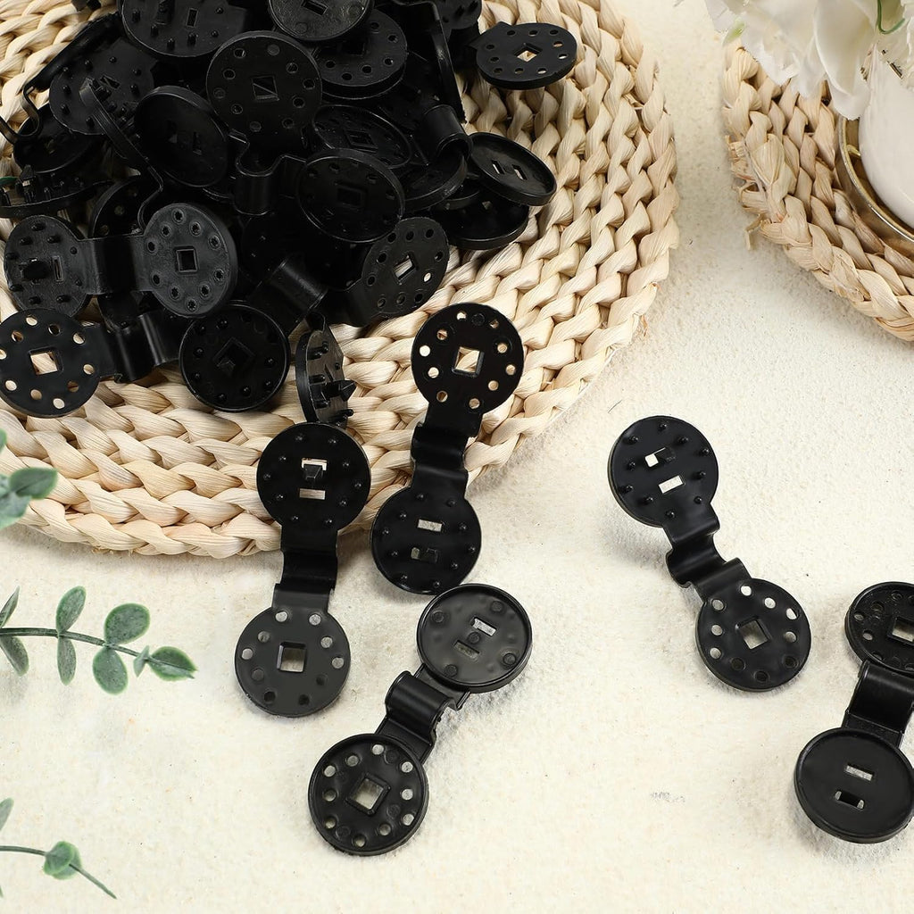 400 Piece Black Shade Cloth Plastic Clips Round Sunshade Net Fixing Clip Fabric Clips for Garden Anti Bird Netting