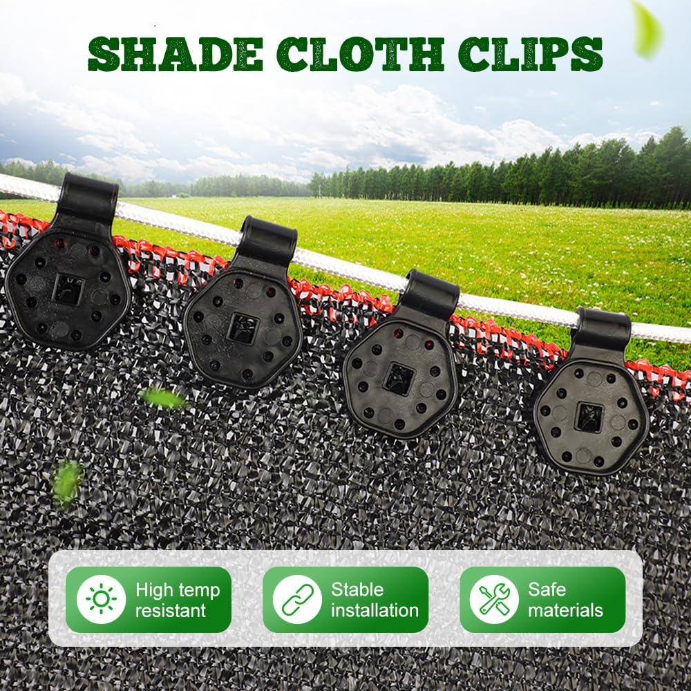 Shade Cloth Heavy Duty Lock Grip, 2026 New Greenhouse Shade Cloth Fix Clamp Tent Clips Windproof Awning Clamp Grip