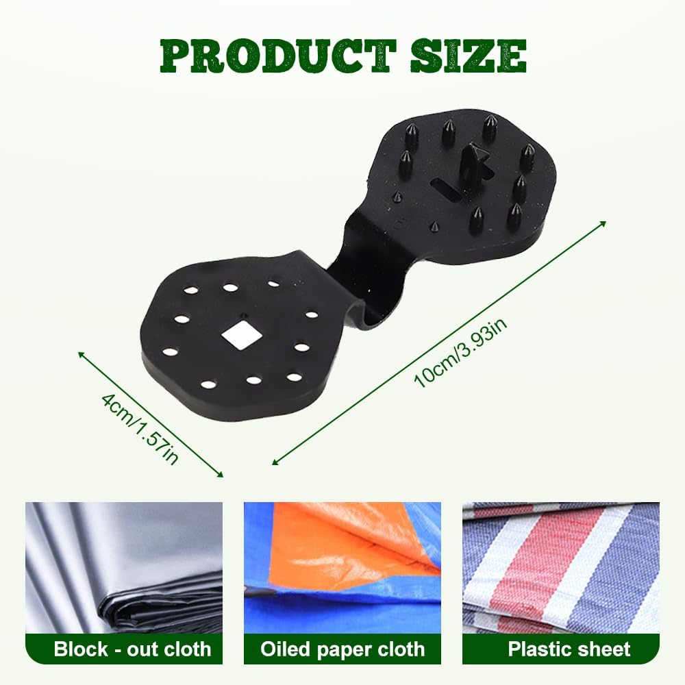 Shade Cloth Heavy Duty Lock Grip, 2026 New Greenhouse Shade Cloth Fix Clamp Tent Clips Windproof Awning Clamp Grip