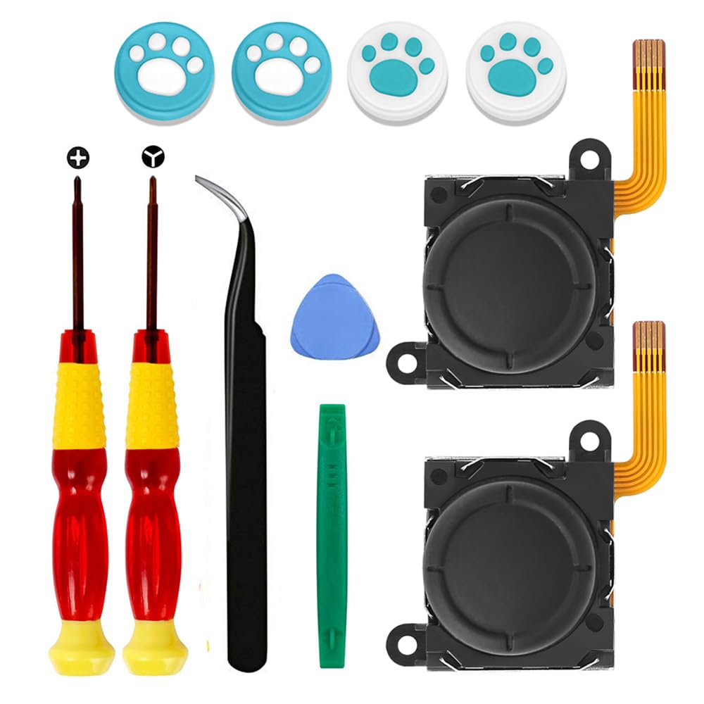 2 Piece Replacement Hall Effect Joystick for Nintendo Switch/Switch OLED Model/Switch Lite Joy-Con Controller