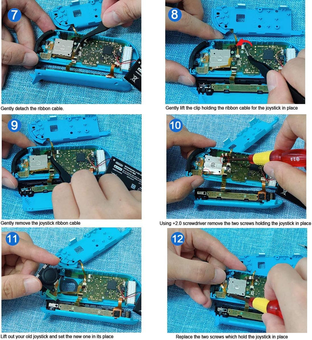 2 Piece Replacement Hall Effect Joystick for Nintendo Switch/Switch OLED Model/Switch Lite Joy-Con Controller