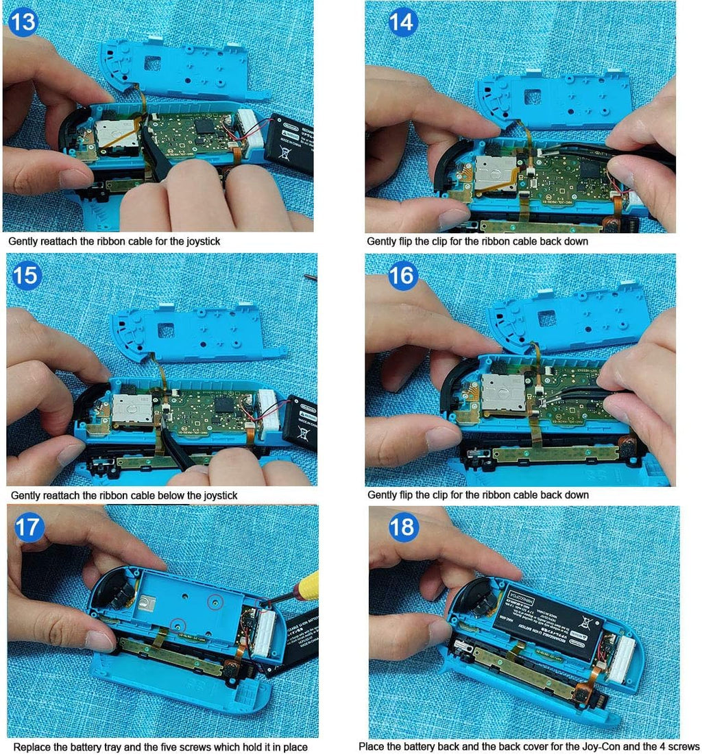 2 Piece Replacement Hall Effect Joystick for Nintendo Switch/Switch OLED Model/Switch Lite Joy-Con Controller