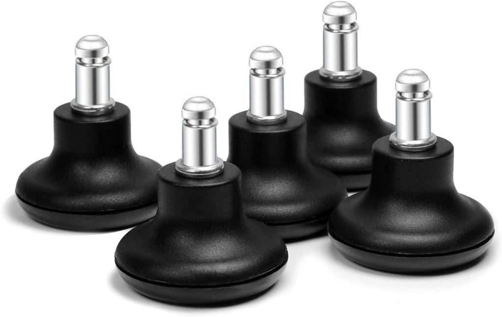 Bell Glides Replacement Office Chair or Stool Swivel Caster Wheels to Fixed Stationary Castors