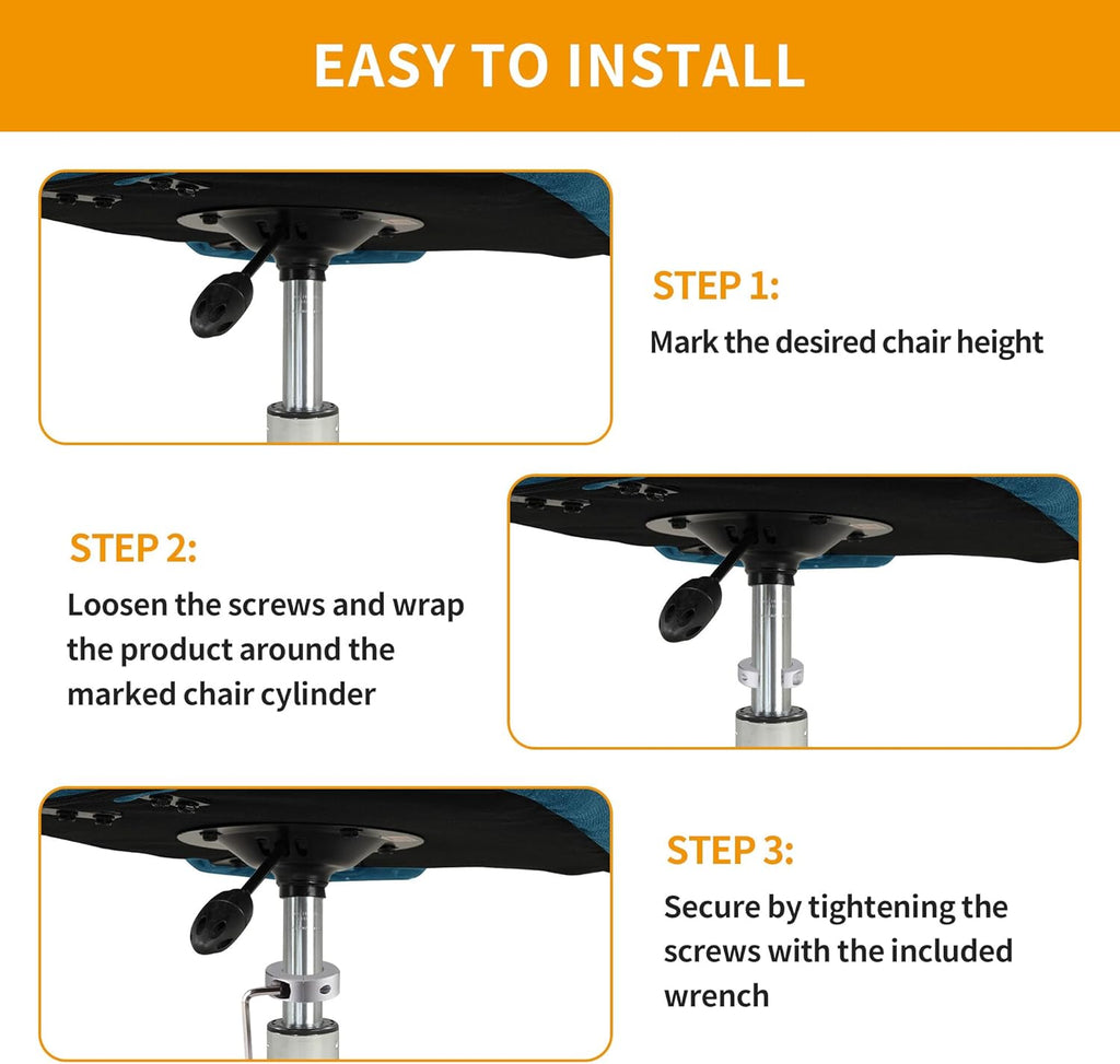 2 Packs Fix Sinking Office Chair, Gas Lift Cylinder Clamp Holder, Office Chair Saver Kit Adjust Chair Height and Stop