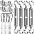 Sun Shade Sail Hardware Kit 6 Inch for Rectangle & Triangle Shade Sail Install