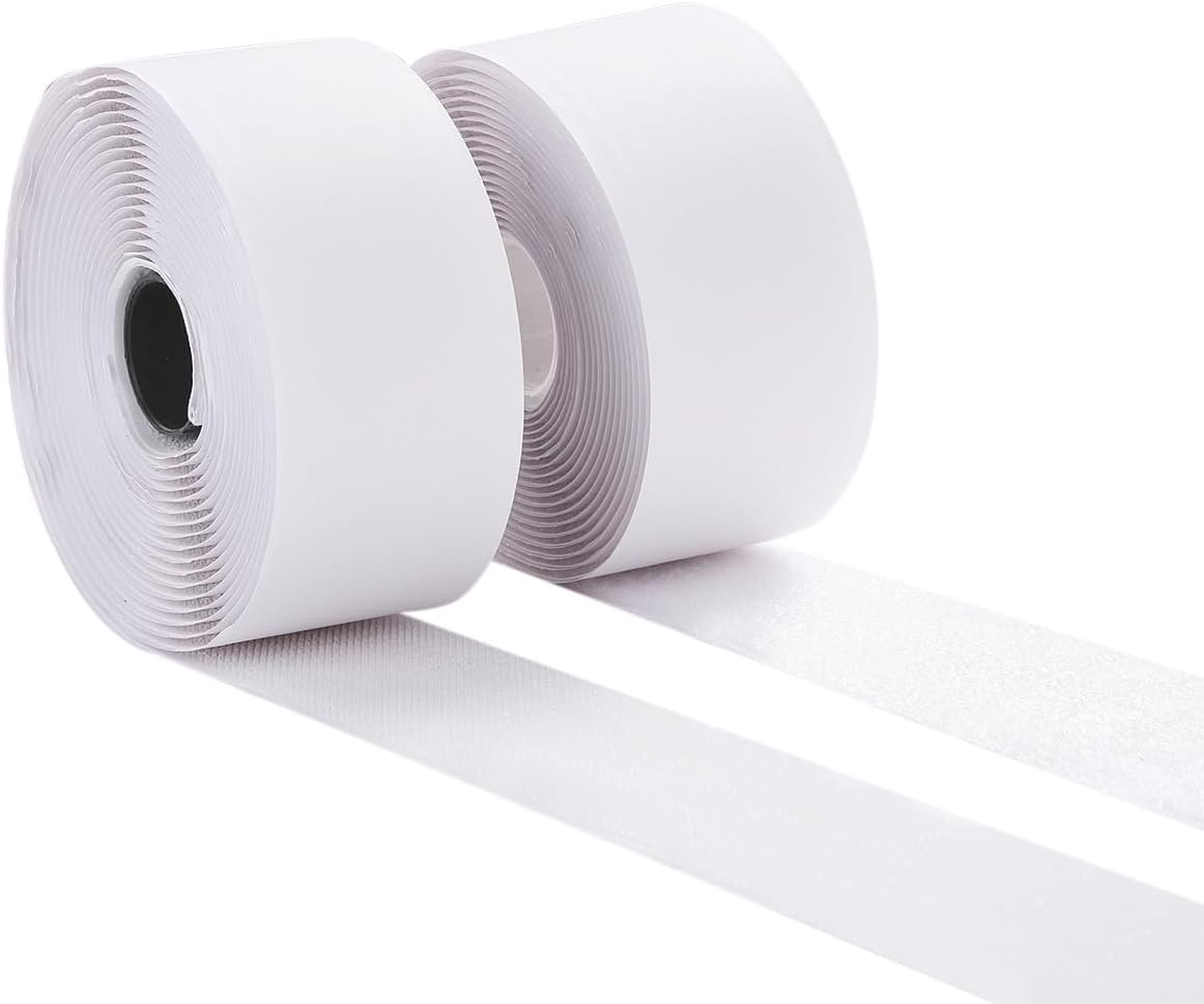 2 Inch Wide Hook and Loop Tape, Excellent Grip, Strong Adhesive Back, Nylon Self-Adhesive Fastener Strips for Fixing
