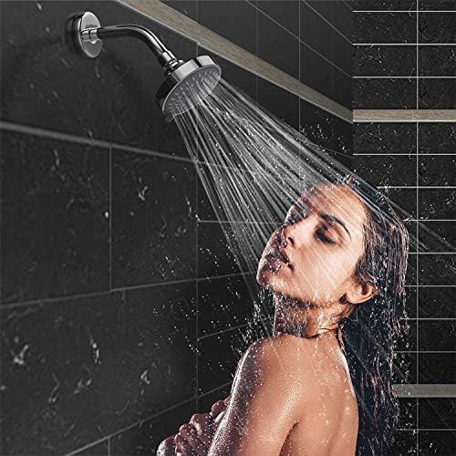 Shower Head High High Flow Pressure Rain Fixed Showerhead 5-Setting with Bathroom Showerhead with Adjustable Brass