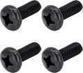 Black License Plate Screws for Lexus, Toyota, and Honda, Phillips Machine Pan Head 18-8, Stainless Steel, M6-1.0 x 16