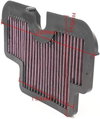 Motorcycle Air Cleaner Filter Element Assembly Replacement Compatible Fits for 2006-2008 Kawasaki EX650A Ninja 650R /