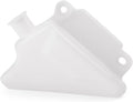 Motorcycle Radiator Water Coolant Reservoir Overflow Tank Replacement Compatible for Yamaha YZF-R1 2007-2008 White