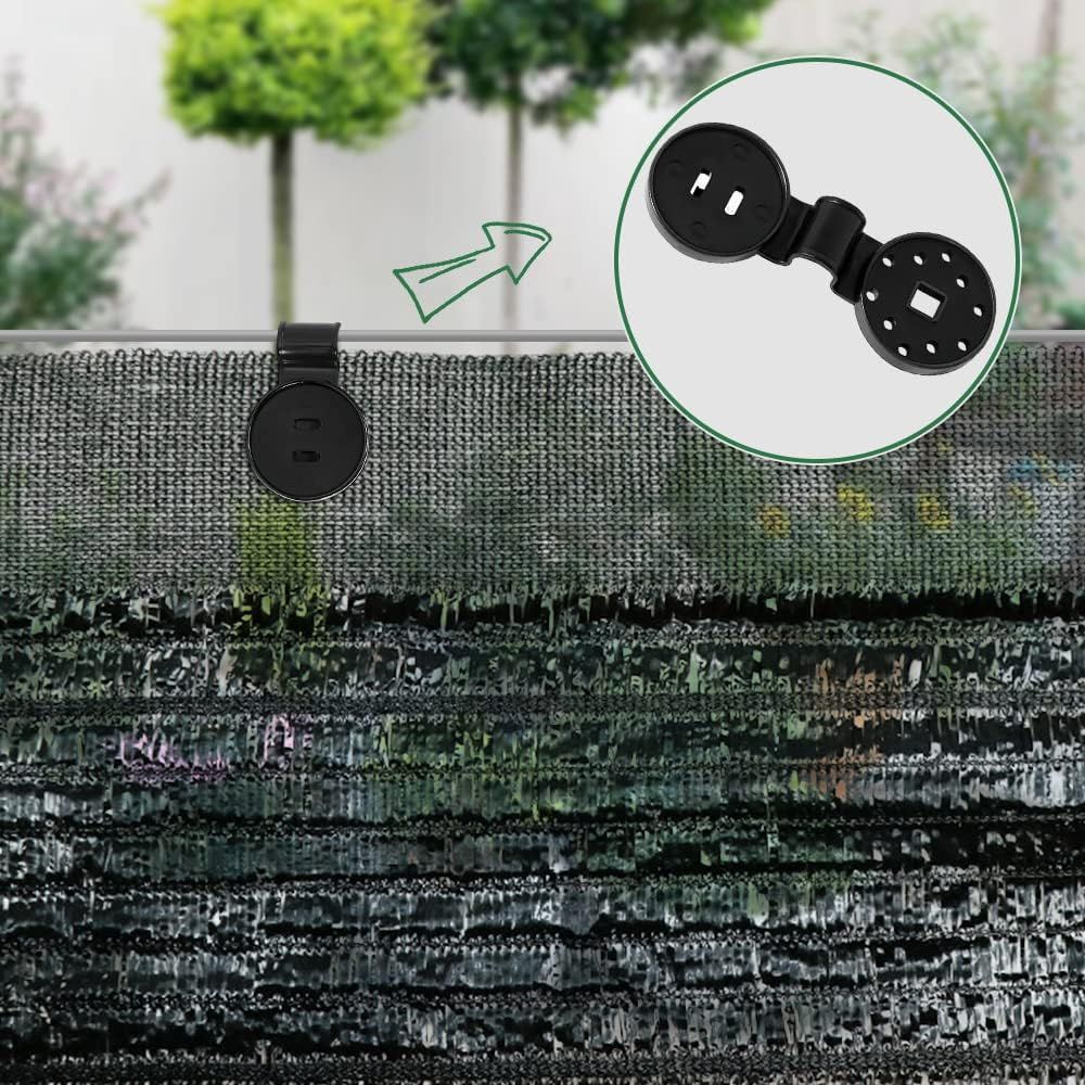 Shade Cloth Heavy Duty Lock Grip, 2023 New Shade Cloth Plastic Clips Windproof Awning Clamp Grip