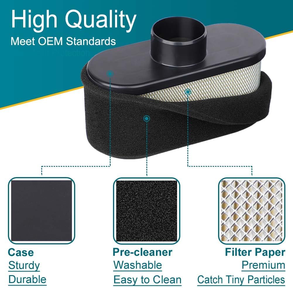 2 Pack FR691V Air Filter for Kawasaki FR651V FR730V FS481V FS541V FS600V FS651V FS691V FS730V Engine