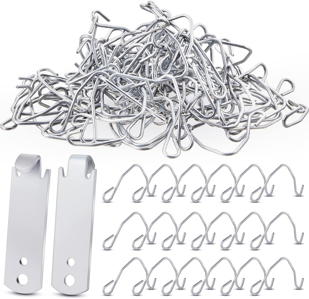 102 Pieces T Post Wire Clips Fence Twister for Galvanized Steel Tensioning Tool Fixing Clip Garden Farm Highway Sport