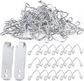 102 Pieces T Post Wire Clips Fence Twister for Galvanized Steel Tensioning Tool Fixing Clip Garden Farm Highway Sport