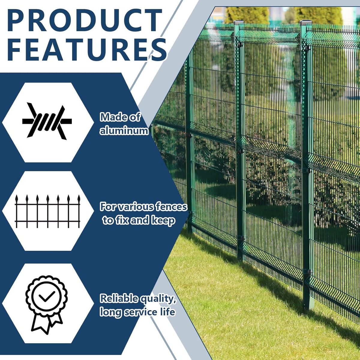 102 Pieces T Post Wire Clips Fence Twister for Galvanized Steel Tensioning Tool Fixing Clip Garden Farm Highway Sport