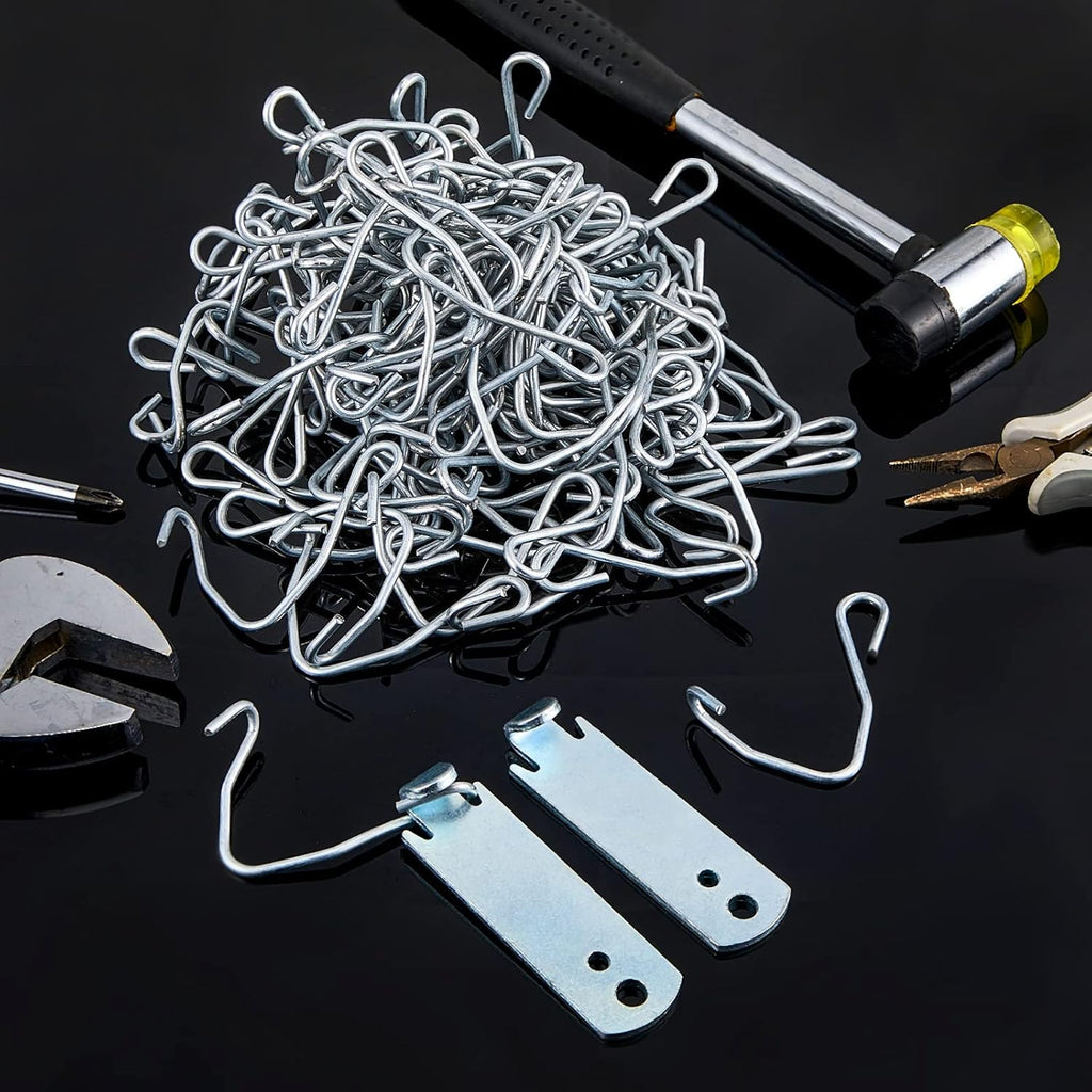 102 Pieces T Post Wire Clips Fence Twister for Galvanized Steel Tensioning Tool Fixing Clip Garden Farm Highway Sport