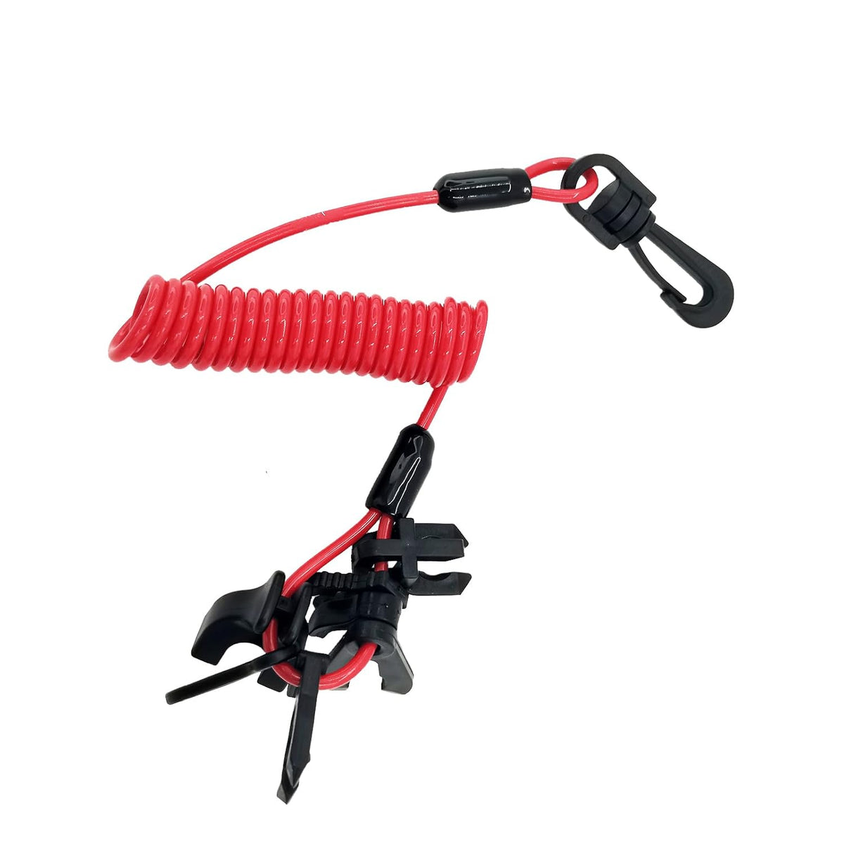 Universal Boat Kill Switch Key Set, Safety Stop Connector Lanyard Cord Replacement for Mercury, Yamaha, Honda