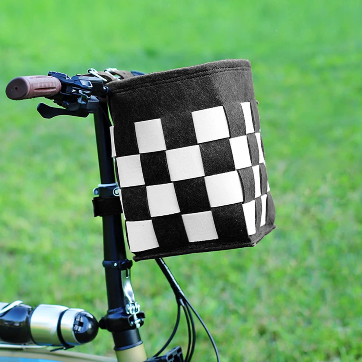 Bike Basket with a Fixed Holder, Kids' Small Scooter Tricycle Accessories Kit Bells Tools
