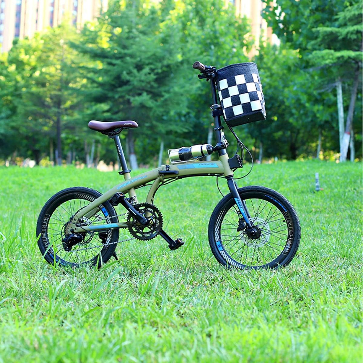 Bike Basket with a Fixed Holder, Kids' Small Scooter Tricycle Accessories Kit Bells Tools