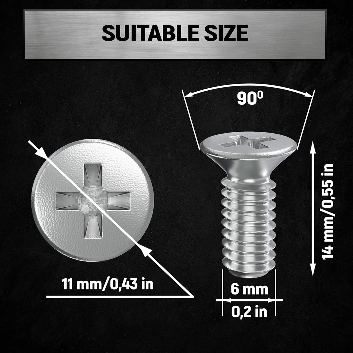 8 Piece Screw Rotor Brake Disc Retaining 93600-06014-0H – Set is Best Replacement for Honda, Acura, Hyundai, Kia