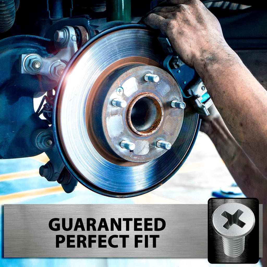 8 Piece Screw Rotor Brake Disc Retaining 93600-06014-0H – Set is Best Replacement for Honda, Acura, Hyundai, Kia