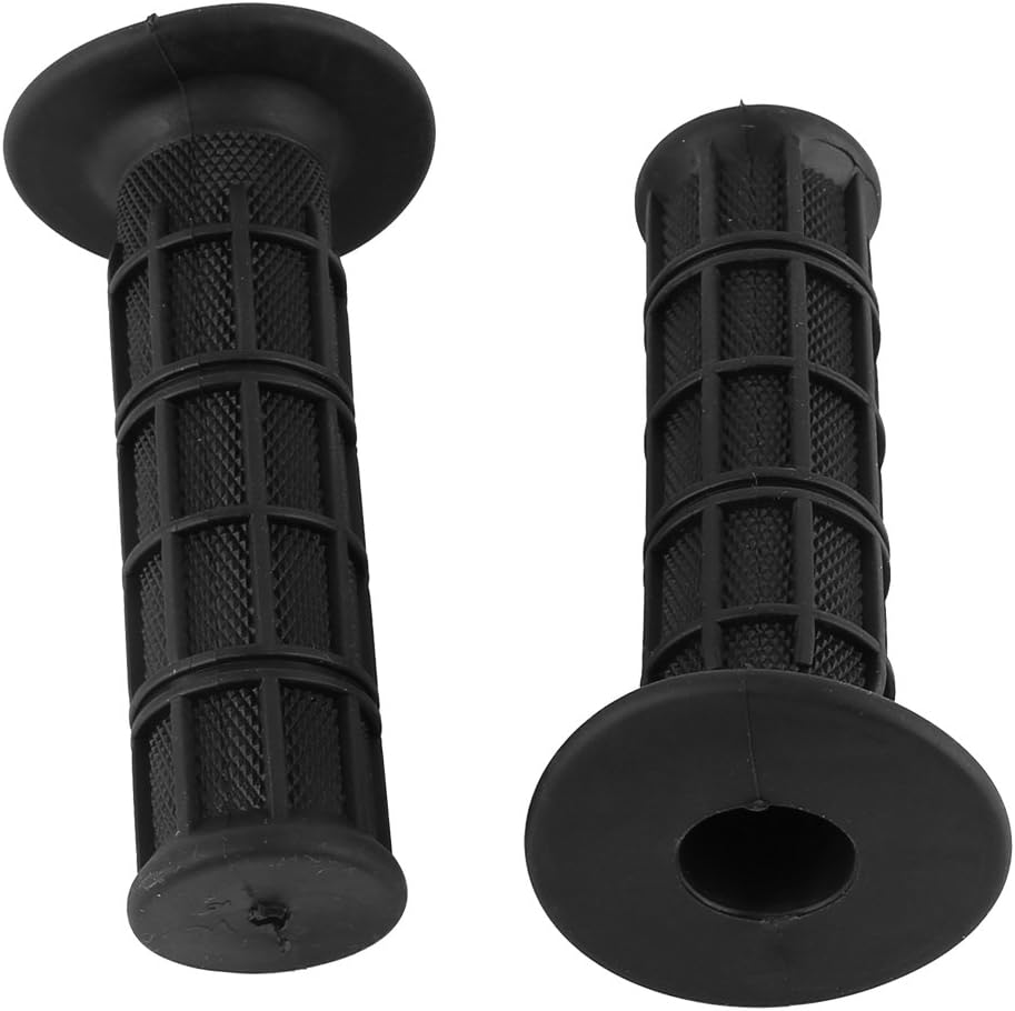 22mm / 7/8in Motorcycle Hand Grips – Black – Pair