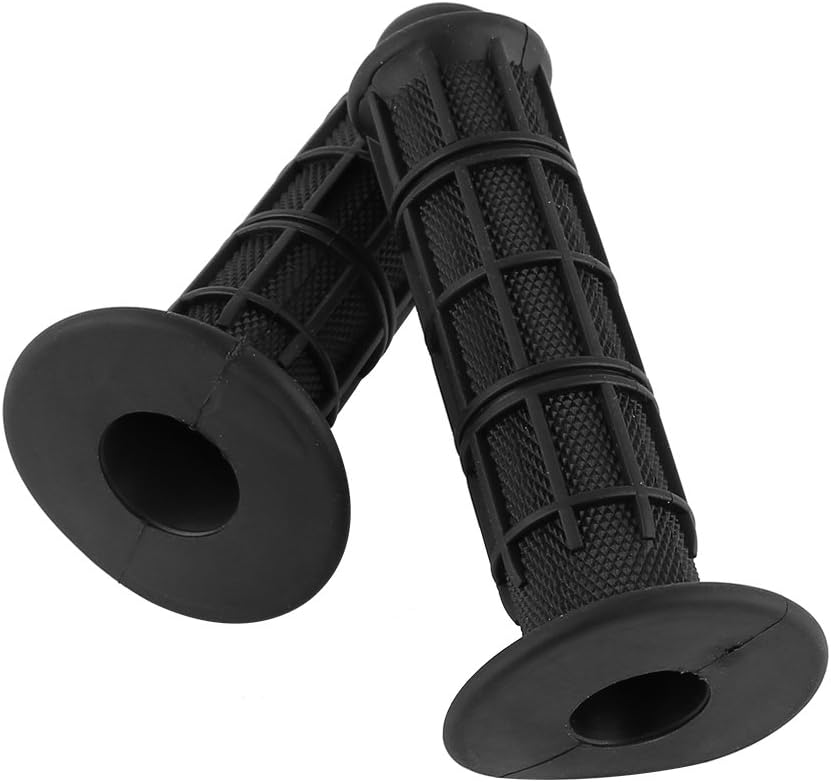 22mm / 7/8in Motorcycle Hand Grips – Black – Pair