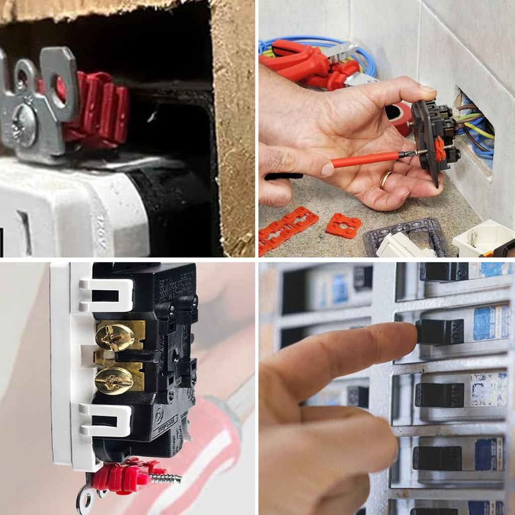 Outlet Spacers Switch and Receptacle Spacer 48 Piece Socket Spacers Plastic Shims for Electrical Box Extender Loose