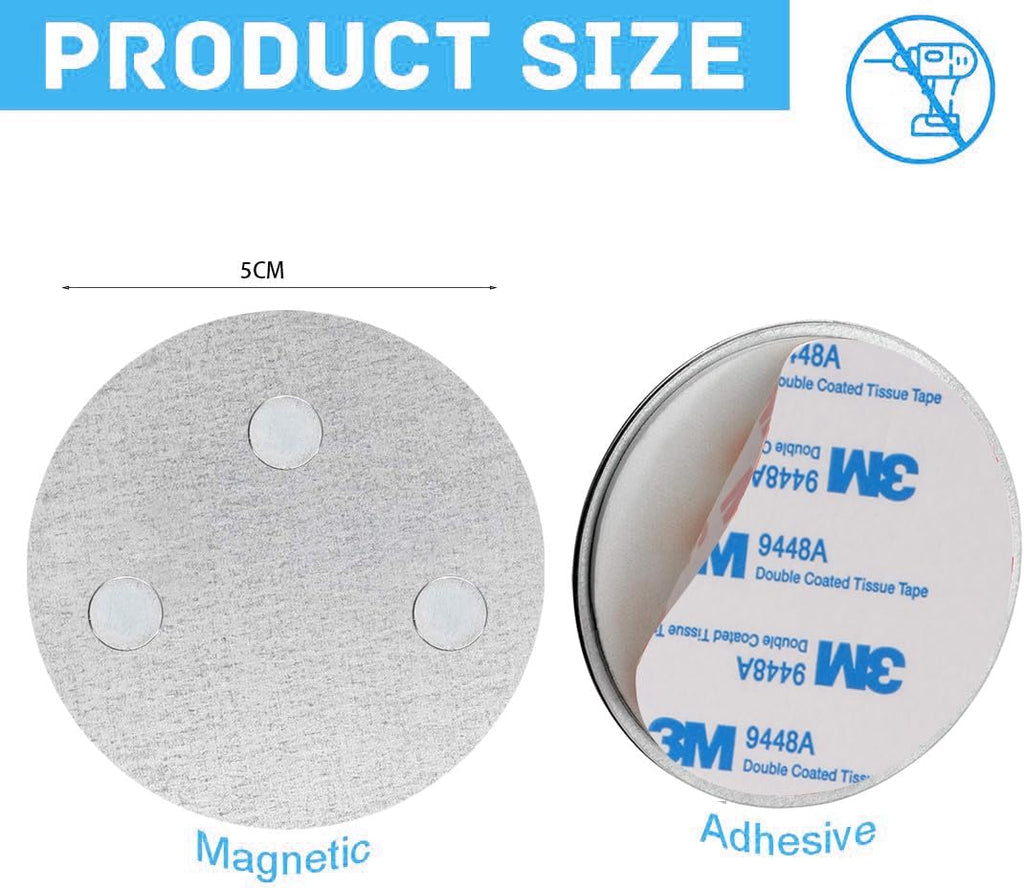 Magnetic Smoke Detector Sticky Pads Magnetic Adhesive Pads 3 Piece Magnetic Smoke Alarm Fixing Mount No Drilling