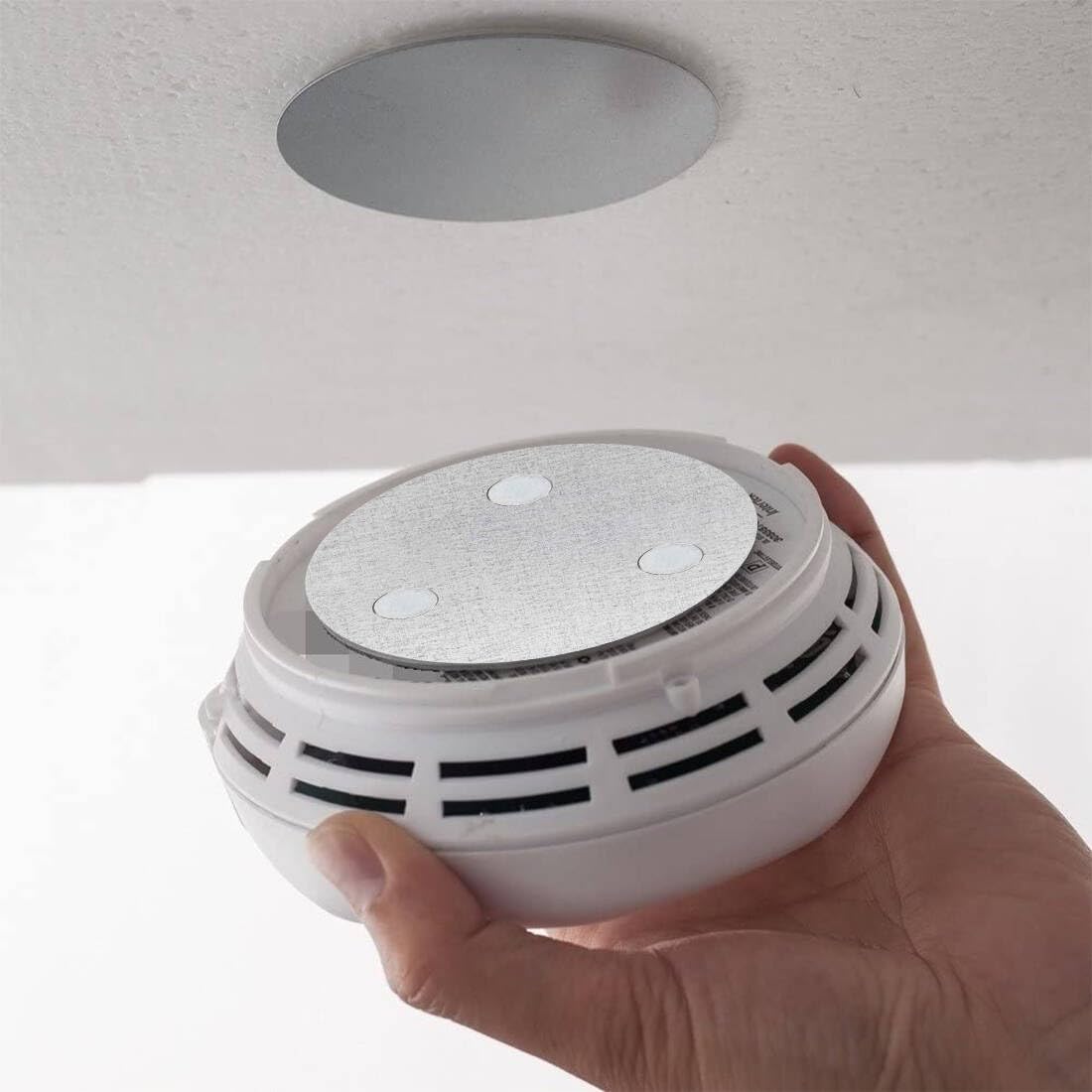 Magnetic Smoke Detector Sticky Pads Magnetic Adhesive Pads 3 Piece Magnetic Smoke Alarm Fixing Mount No Drilling